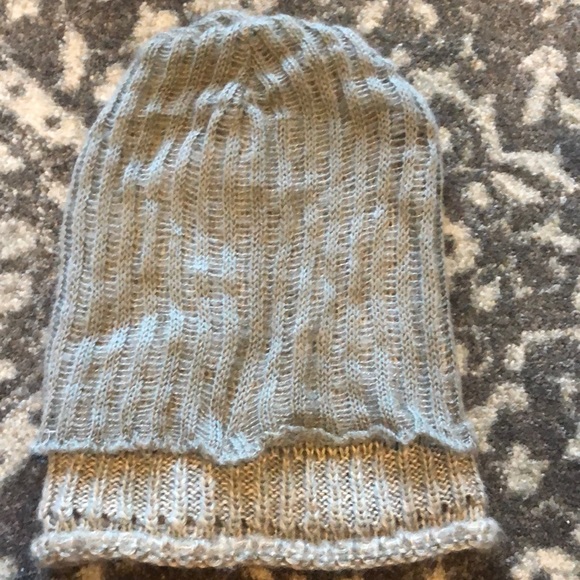 Urban Outfitters/silence + noise Grey and Taupe Layered Beanie - Picture 1 of 6